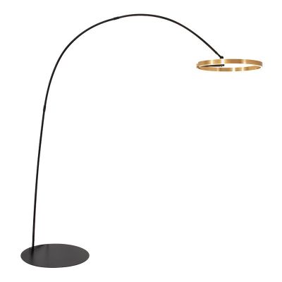 modern Design Hot Stand Light LED black gold iron aluminum Fishing Arc Floor Lamp