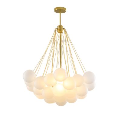 Wholesale Price Glass Ball Blown Brass Chandelier Pendant Lamp For Hotel